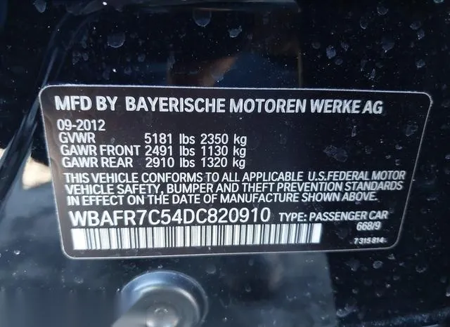 WBAFR7C54DC820910 2013 2013 BMW 5 Series- 535I 9