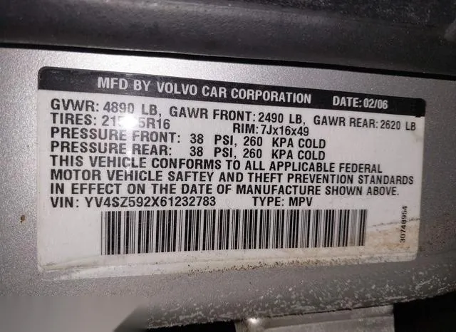 YV4SZ592X61232783 2006 2006 Volvo XC70- 2-5T/Volvo Ocean Ra 9