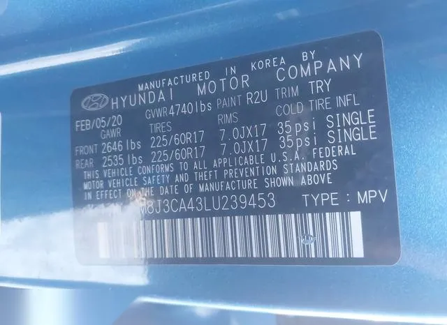 KM8J3CA43LU239453 2020 2020 Hyundai Tucson- Value 9