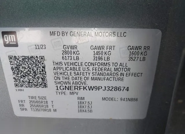 1GNERFKW9PJ328674 2023 2023 Chevrolet Traverse- Fwd Ls 9