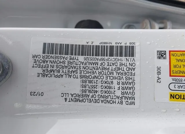 1HGCY2F56PA005326 2023 2023 Honda Accord- Hybrid Sport 9