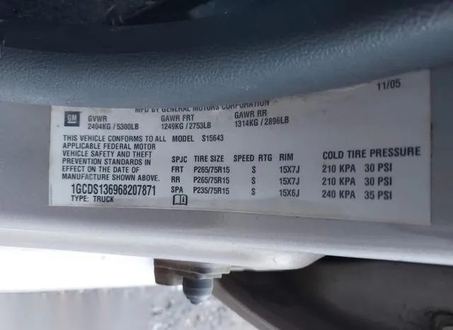 1GCDS136968207871 2006 2006 Chevrolet Colorado- LT 9