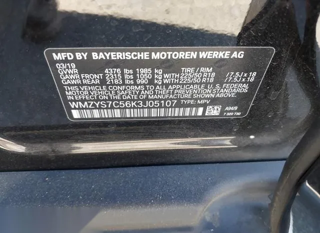 WMZYS7C56K3J05107 2019 2019 Mini Countryman- Cooper 9