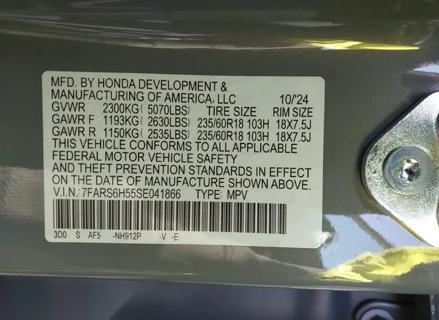 7FARS6H55SE041866 2025 2025 Honda CR-V- Hybrid Sport 9