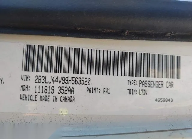 2B3LJ44V99H563520 2009 2009 Dodge Challenger- SE 9