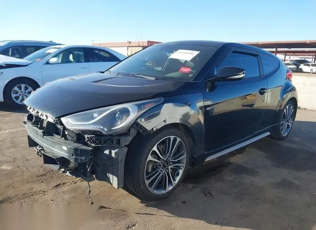 KMHTC6AE0GU291289 2016 2016 Hyundai Veloster- Turbo 2