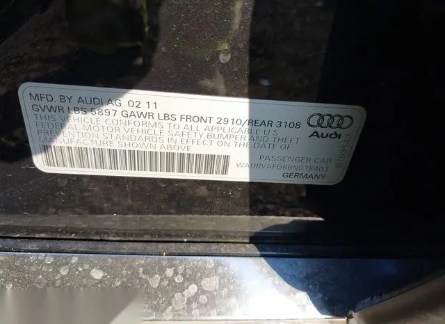 WAURVAFD6BN018403 2011 2011 Audi A8- L 4-2 9