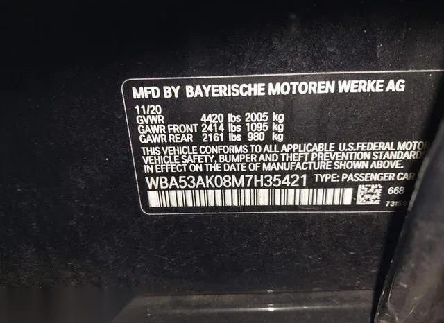 WBA53AK08M7H35421 2021 2021 BMW 228i Gran Coupe- Sdrive 9