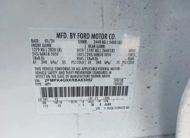 2FMPK4G9XRBA83092 2024 2024 Ford Edge- SE 9