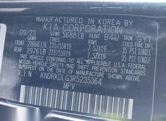 KNDRKDLG3R5235364 2024 2024 KIA Sorento- Sx Prestige 9