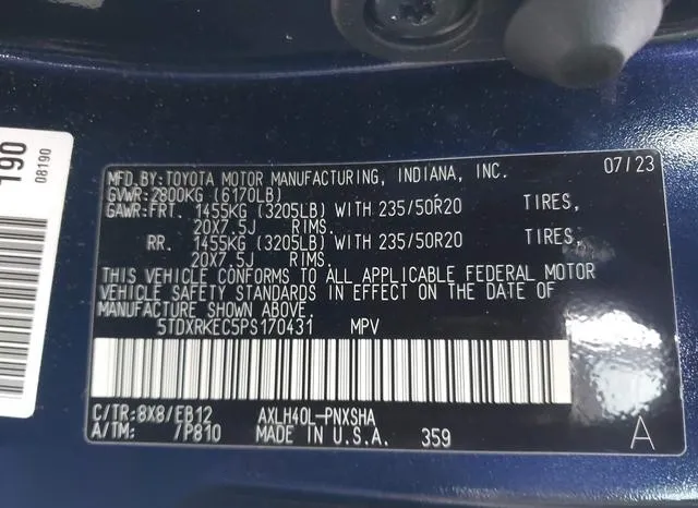 5TDXRKEC5PS170431 2023 2023 Toyota Sienna- Xse 9