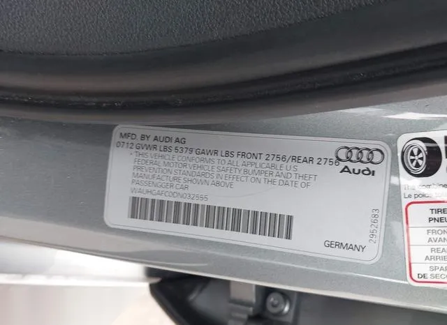 WAUHGAFC0DN032555 2013 2013 Audi A6- 3-0T Premium 9