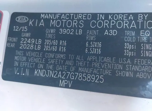 KNDJN2A27G7858925 2016 2016 KIA Soul 9