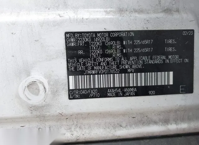 JTMRWRFV0PD176532 2023 2023 Toyota RAV4- Hybrid Xle 9