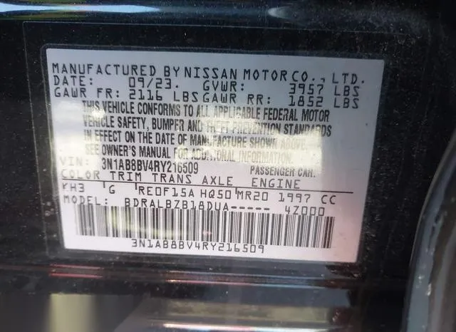 3N1AB8BV4RY216509 2024 2024 Nissan Sentra- S Xtronic Cvt 9