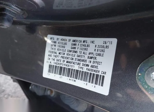 1HGCR2F31FA267071 2015 2015 Honda Accord- LX 9