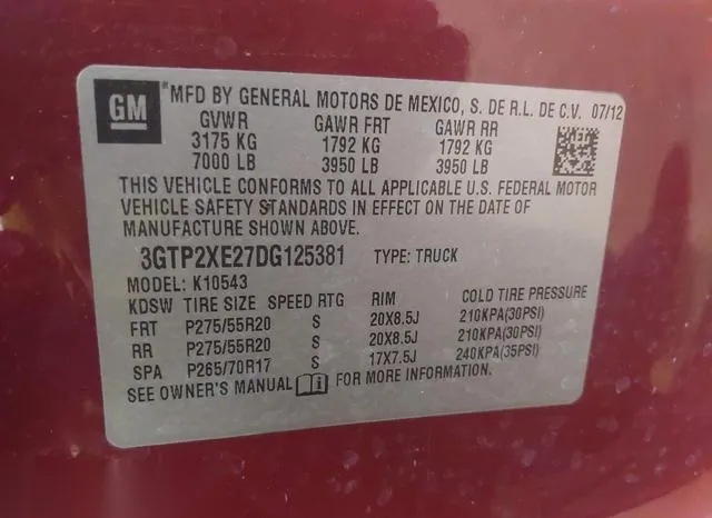 3GTP2XE27DG125381 2013 2013 GMC Sierra- 1500 Denali 9