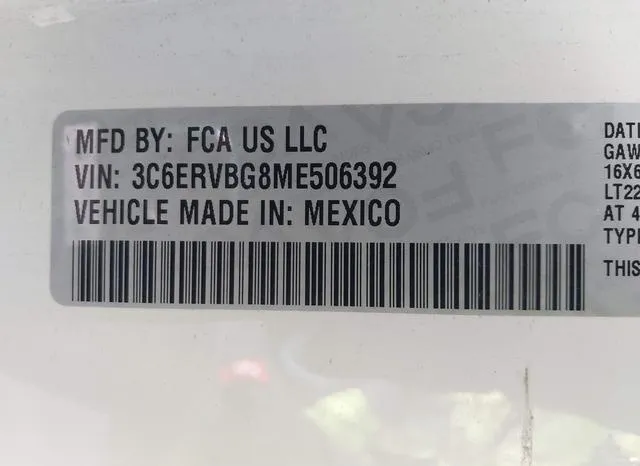 3C6ERVBG8ME506392 2021 2021 RAM Promaster- 1500 136 WB 9