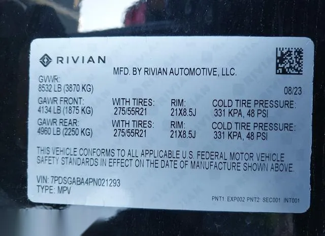 7PDSGABA4PN021293 2023 2023 Rivian R1S- Adventure 9