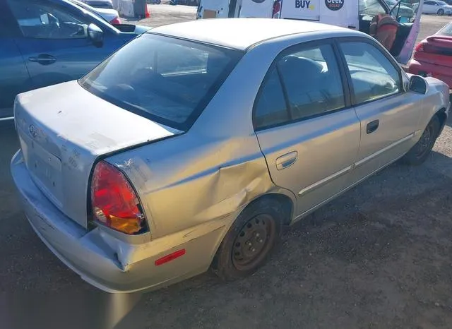 KMHCG45C14U547954 2004 2004 Hyundai Accent- GL 4