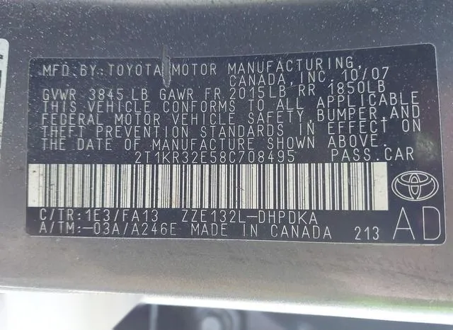 2T1KR32E58C708495 2008 2008 Toyota Matrix 9