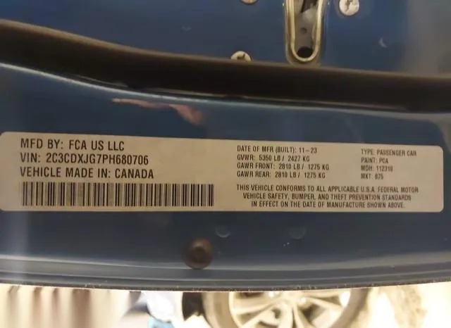 2C3CDXJG7PH680706 2023 2023 Dodge Charger- Sxt Awd 9