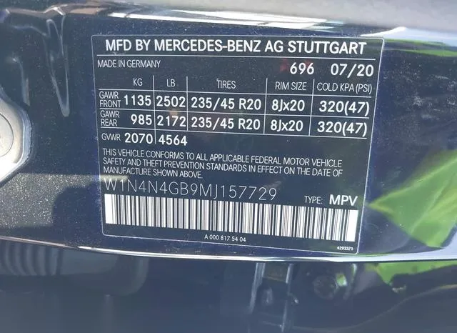 W1N4N4GB9MJ157729 2021 2021 Mercedes-Benz GLA 250 9