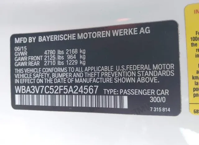 WBA3V7C52F5A24567 2015 2015 BMW 4 Series- 428I 9