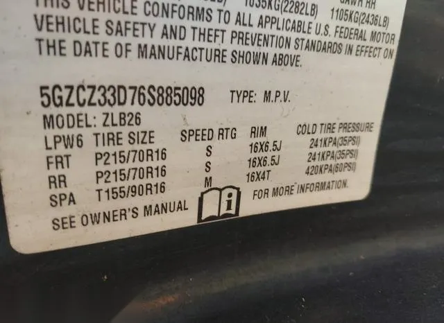 5GZCZ33D76S885098 2006 2006 Saturn Vue- 4 Cyl 9