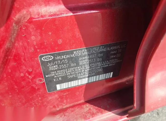 5NPE24AF5GH272390 2016 2016 Hyundai Sonata- SE 9