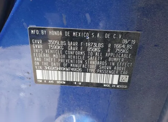 3HGGK5H89KM746626 2019 2019 Honda Fit- EX 9