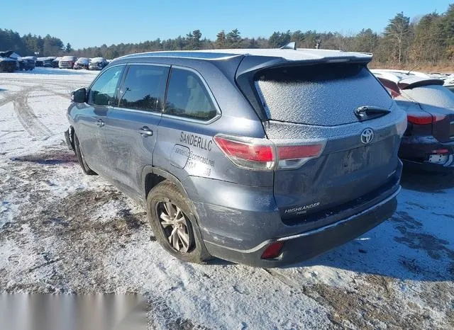 5TDJKRFH3ES039945 2014 2014 Toyota Highlander- Xle V6 3