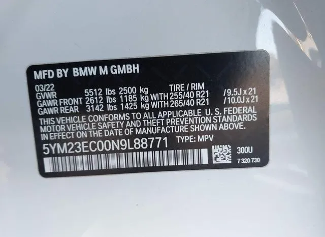 5YM23EC00N9L88771 2022 2022 BMW X4 M 9