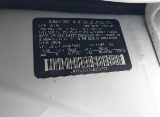 JN1BJ1CV0LW254802 2020 2020 Nissan Rogue- Sport S Fwd Xtron 9