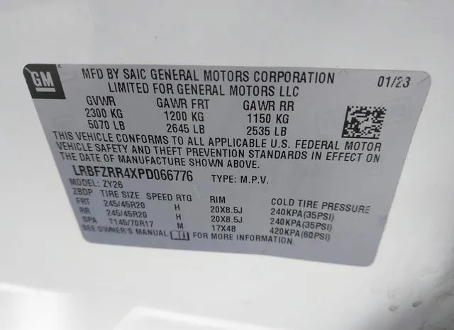 LRBFZRR4XPD066776 2023 2023 Buick Envision- Avenir Fwd 9