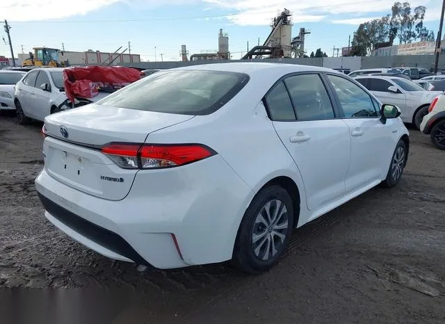 JTDEAMDE9MJ011630 2021 2021 Toyota Corolla- Hybrid Le 4