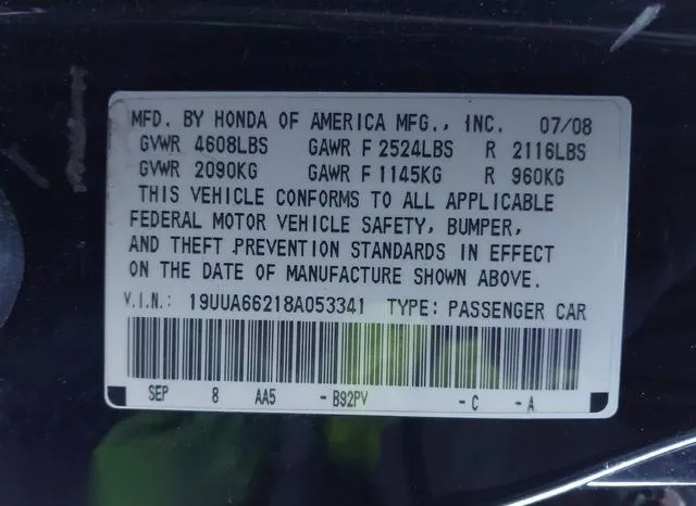 19UUA66218A053341 2008 2008 Acura TL- 3-2 9