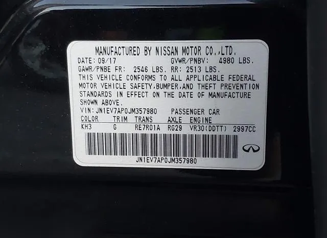 JN1EV7AP0JM357980 2018 2018 Infiniti Q50- 3-0T Luxe 9