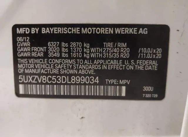 5UXZV8C53DL899034 2013 2013 BMW X5- Xdrive50I 9