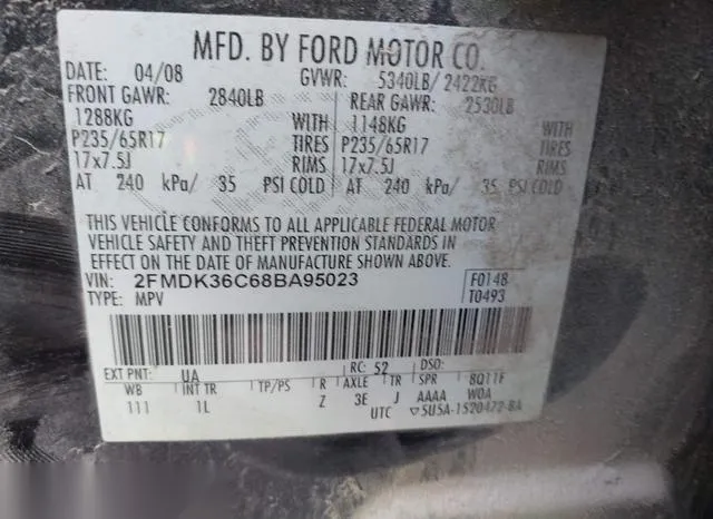 2FMDK36C68BA95023 2008 2008 Ford Edge- SE 9