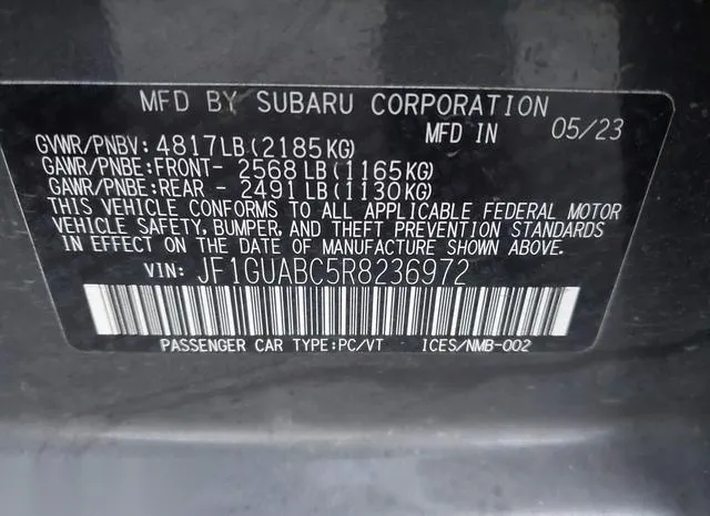 JF1GUABC5R8236972 2024 2024 Subaru Impreza- Base 5-Door 9