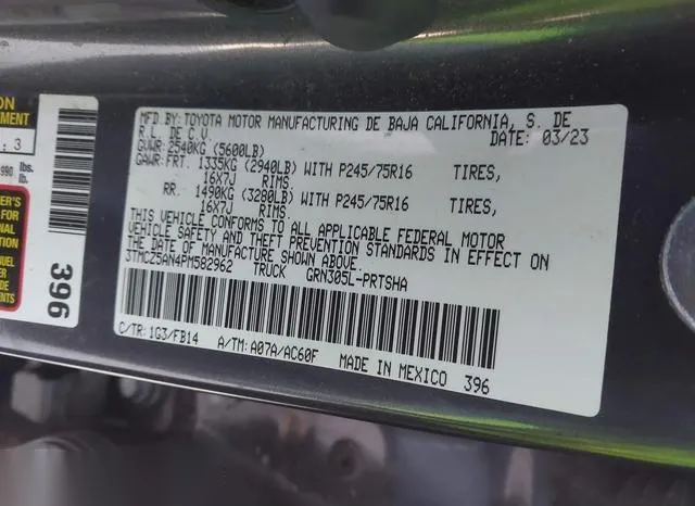 3TMCZ5AN4PM582962 2023 2023 Toyota Tacoma- 4WD 9