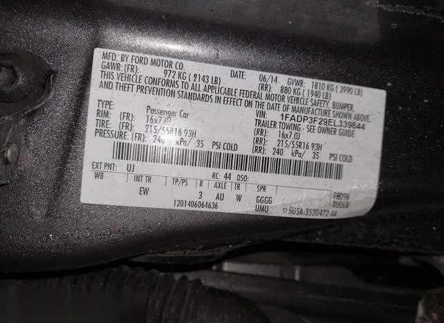 1FADP3F29EL339844 2014 2014 Ford Focus- SE 9