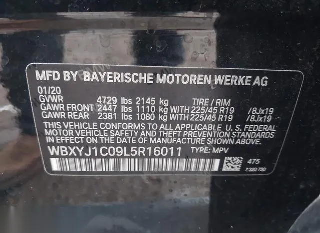 WBXYJ1C09L5R16011 2020 2020 BMW X2- Xdrive28I 9