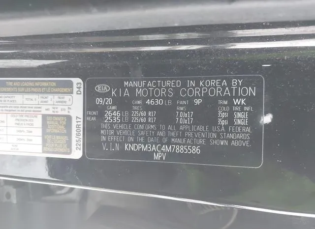 KNDPM3AC4M7885586 2021 2021 KIA Sportage- LX 9