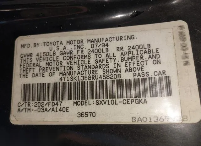 4T1SK13E8RU458208 1994 1994 Toyota Camry- Xle 9