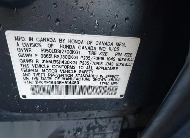 2HKYF18446H514489 2006 2006 Honda Pilot- EX 9