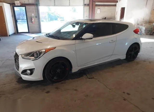 KMHTC6AE7FU238569 2015 2015 Hyundai Veloster- Turbo 2