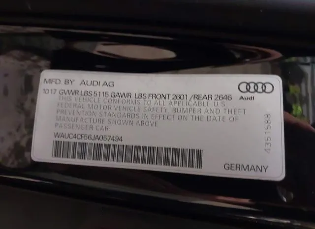 WAUC4CF56JA057494 2018 2018 Audi S5- 3-0T Premium Plus 9