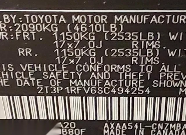 2T3P1RFV6SC494254 2025 2025 Toyota RAV4- Xle 9